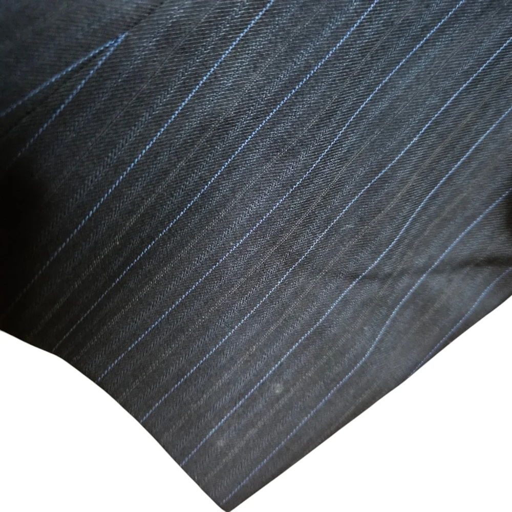 Haggar 40R Black with Light Blue Pin Stripe Sport Suit Jacket